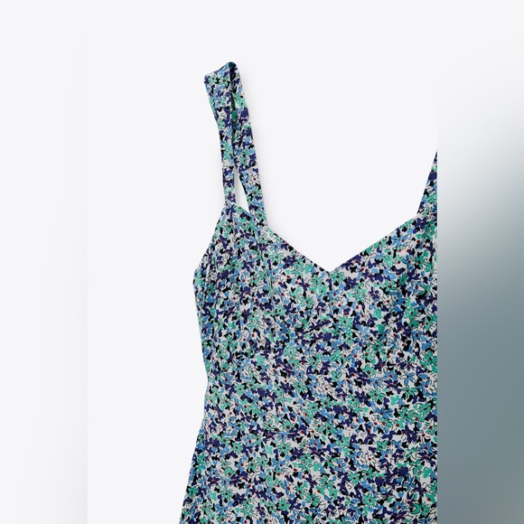 ZARA Floral Print Maxi Dress with Slit - Picture 5 of 6